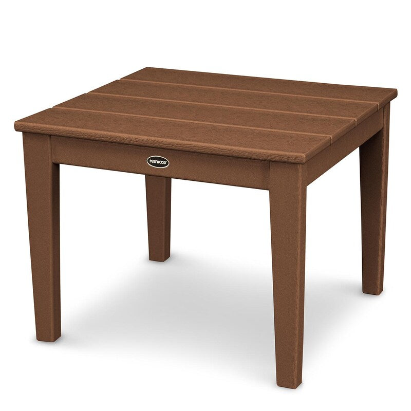 POLYWOOD Newport 22-Inch End Table - Teak