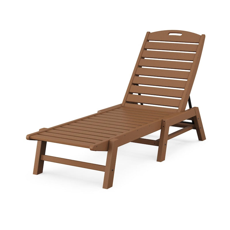 POLYWOOD Nautical Chaise - Teak