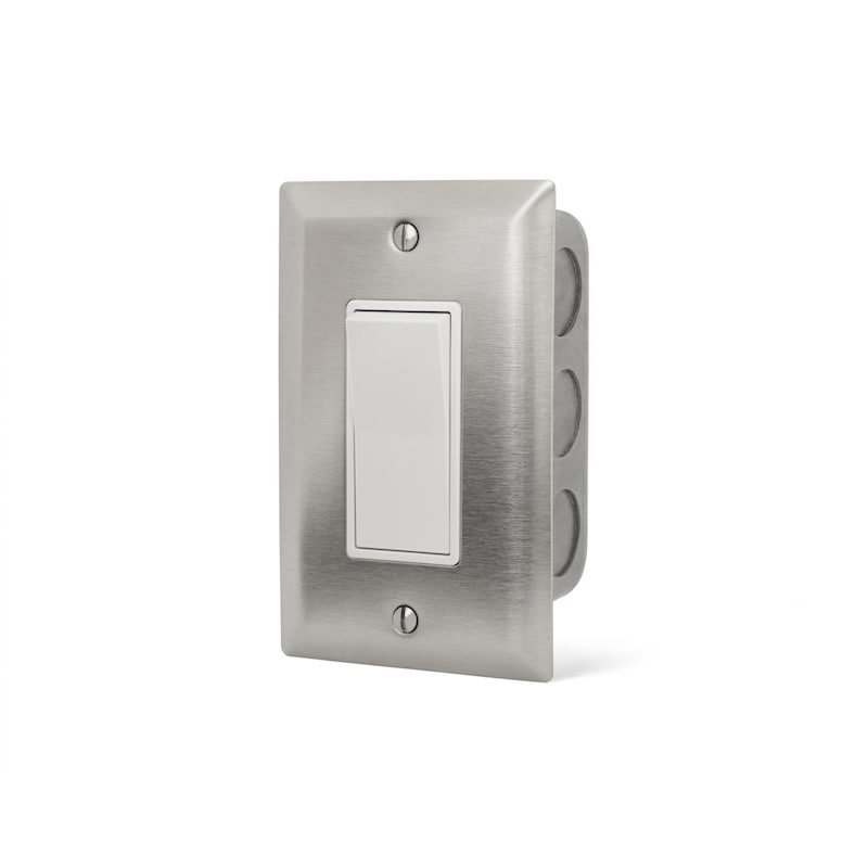 Infratech Single On/Off Wall Plate Switch And Gang Box - 14-4400