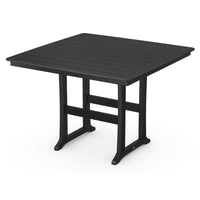 Thumbnail for POLYWOOD Nautical Trestle 59-Inch Bar Table - Black