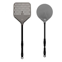 Thumbnail for Alfa 24-Inch 2-Piece Pizza Peel Set - Black - AC-2PSET24BK