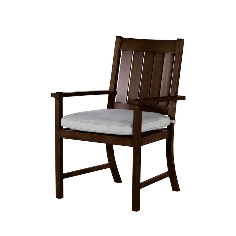 Summer Classics Club/Croquet Aluminum Arm Chair - Mahogany