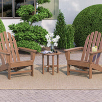 Thumbnail for POLYWOOD Classic Adirondack 3-Piece Set - Teak