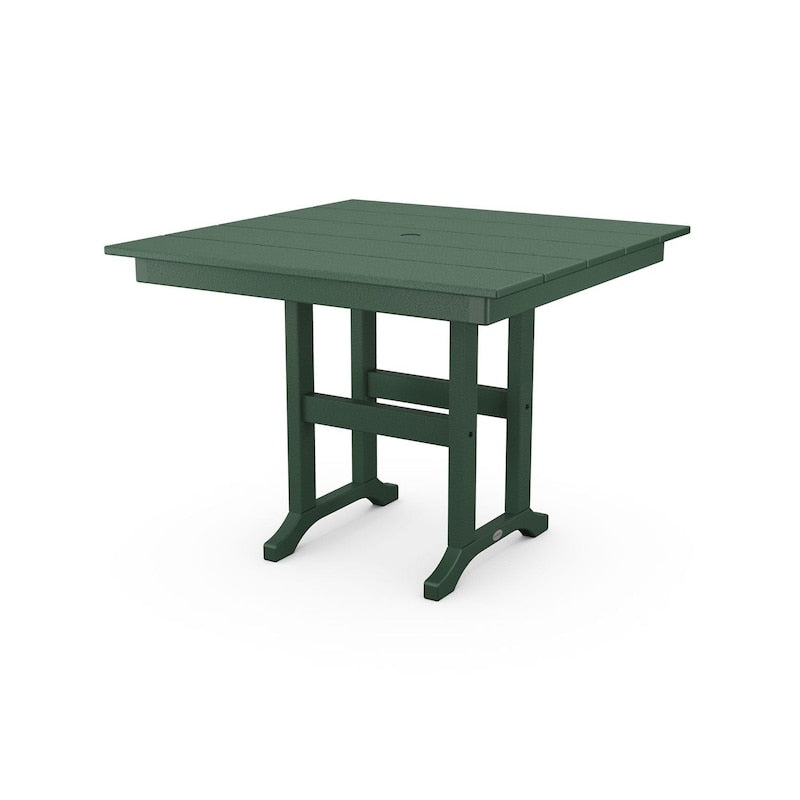 POLYWOOD 37-Inch Farmhouse Dining Table - Green