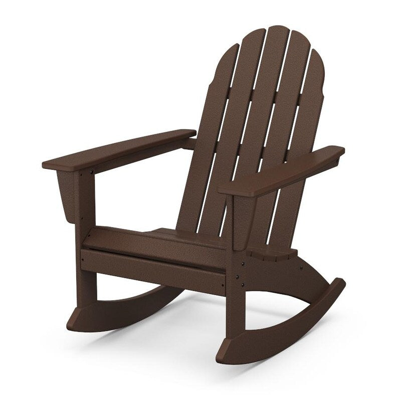 POLYWOOD Vineyard Adirondack Rocking Chair in Mahogany