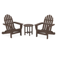 Thumbnail for POLYWOOD Classic Folding Adirondack 3-Piece Set - Mahogany