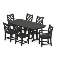 Thumbnail for POLYWOOD Chippendale 7-Piece Dining Set - Black