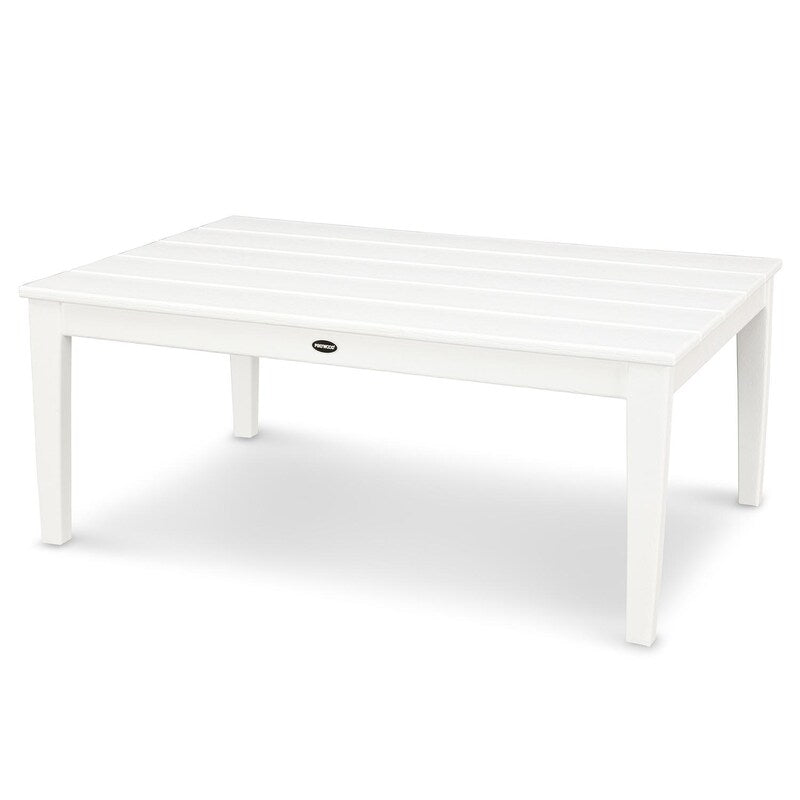 POLYWOOD Newport 28 X 42 Inch Coffee Table - White