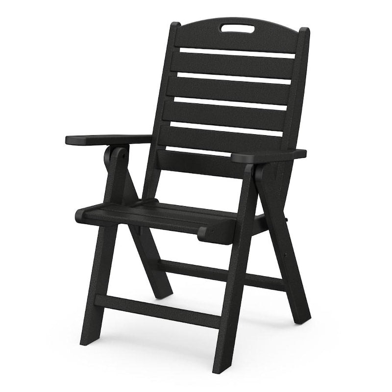 POLYWOOD Nautical Highback Chair in Black