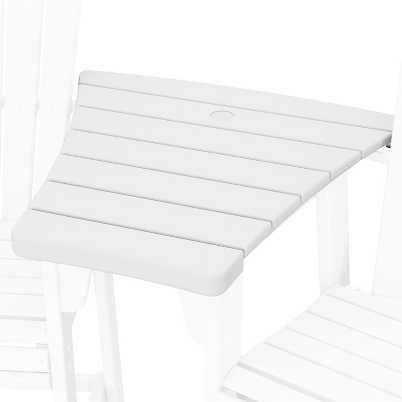 POLYWOOD 600 Series Angled Adirondack Dining Connecting Table - White