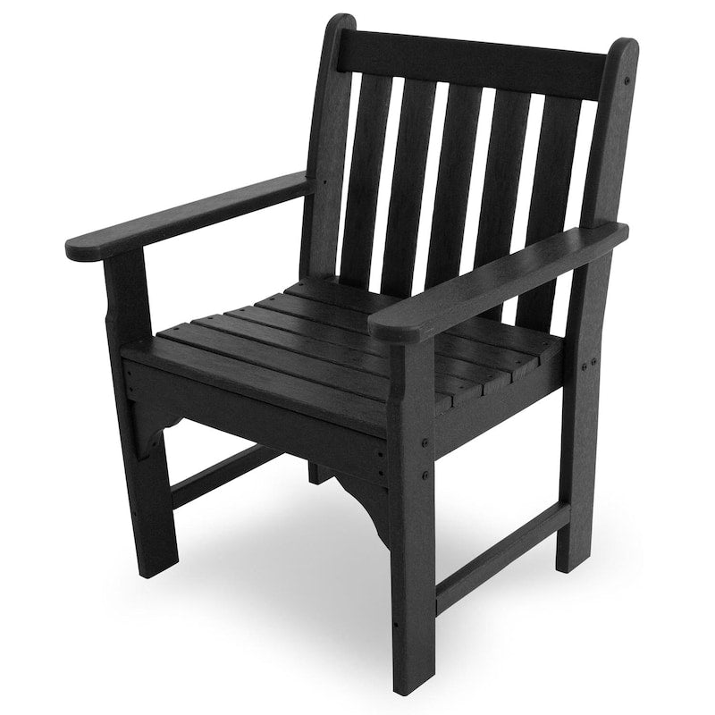 POLYWOOD Vineyard Garden Arm Chair - Black